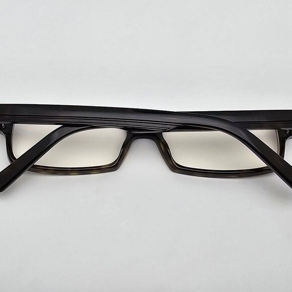 Gucci GG1574 086 Olive Amber Rectangular Eyeglasses Frame w Case Italy 53-15-140 - Picture 10 of 15